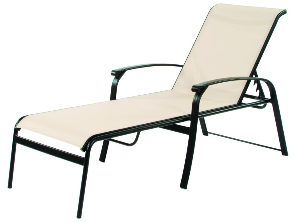 Rosetta Sling Stackable Aluminum Outdoor Chaise Lounge