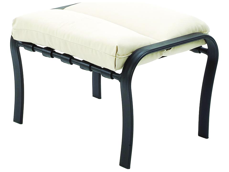 Rosetta Cushion Aluminum Ottoman