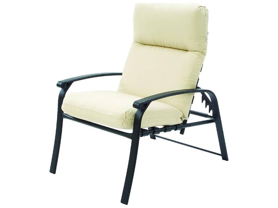 Rosetta Cushion Aluminum Recliner Lounge Chair