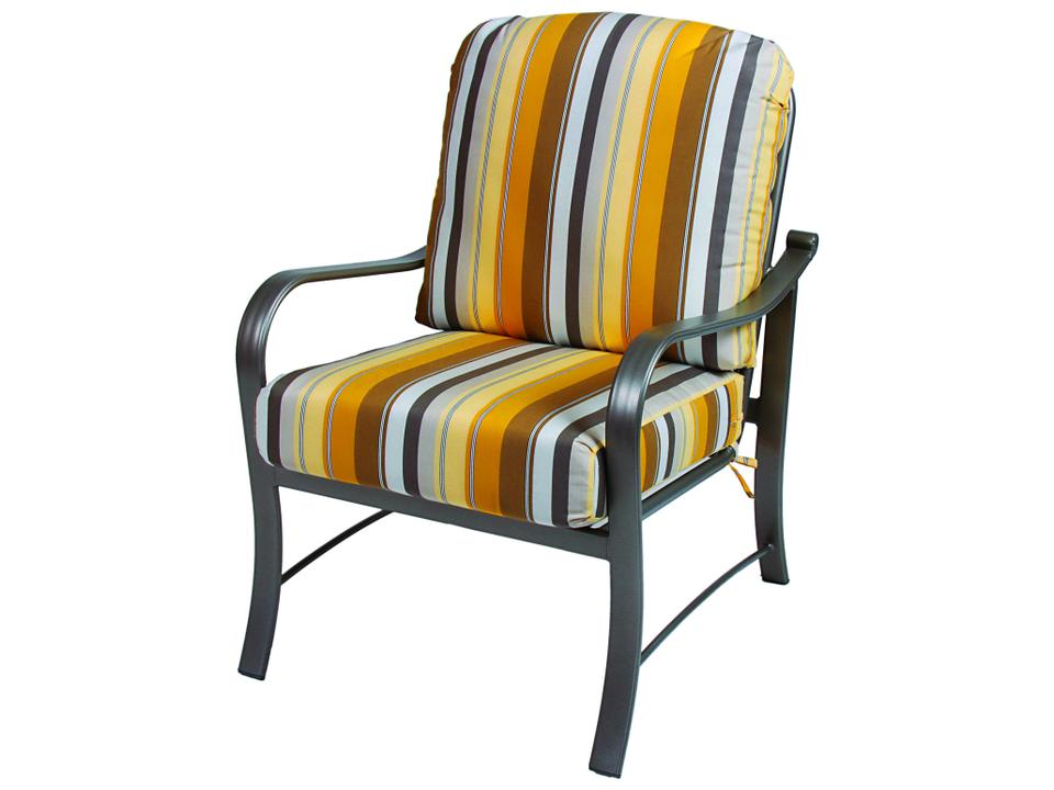 Rosetta Cast and Extruded Aluminum Outdoor Lounge Chair