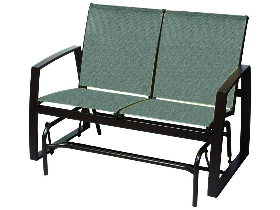 Vision Sling Aluminum Loveseat Glider