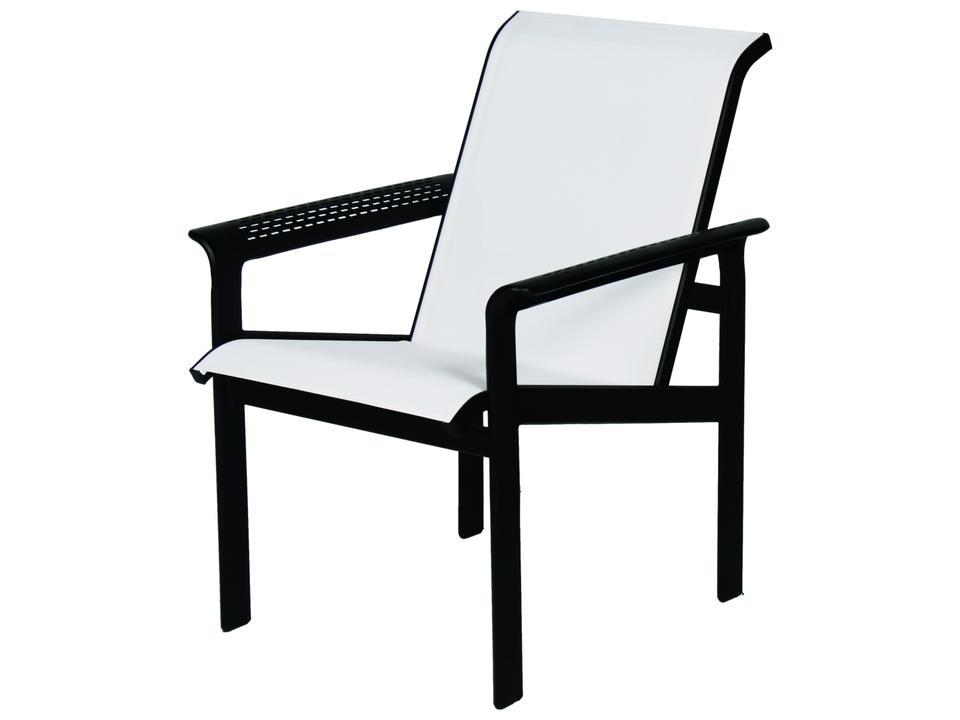South Beach Sling Aluminum Hi-Back Dining Chair