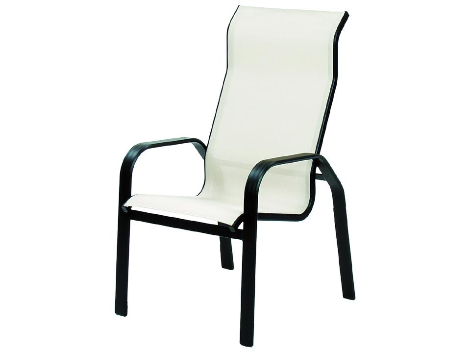 Maya Sling Extruded Aluminum Dining Arm Chair