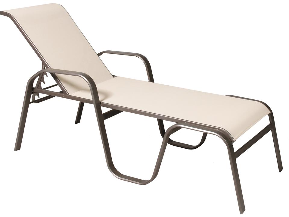 Maya Sling 81-Inch Extruded Aluminum Stackable Chaise Lounge