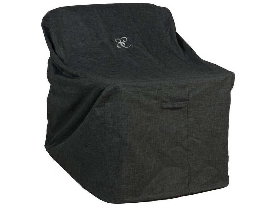 Mid Back Lounge Chair Cover in Heather Grey