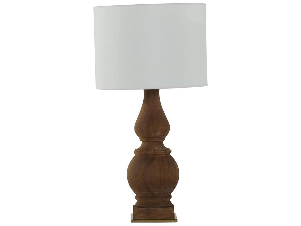 Monticello Teak Outdoor Table Lamp in Natural