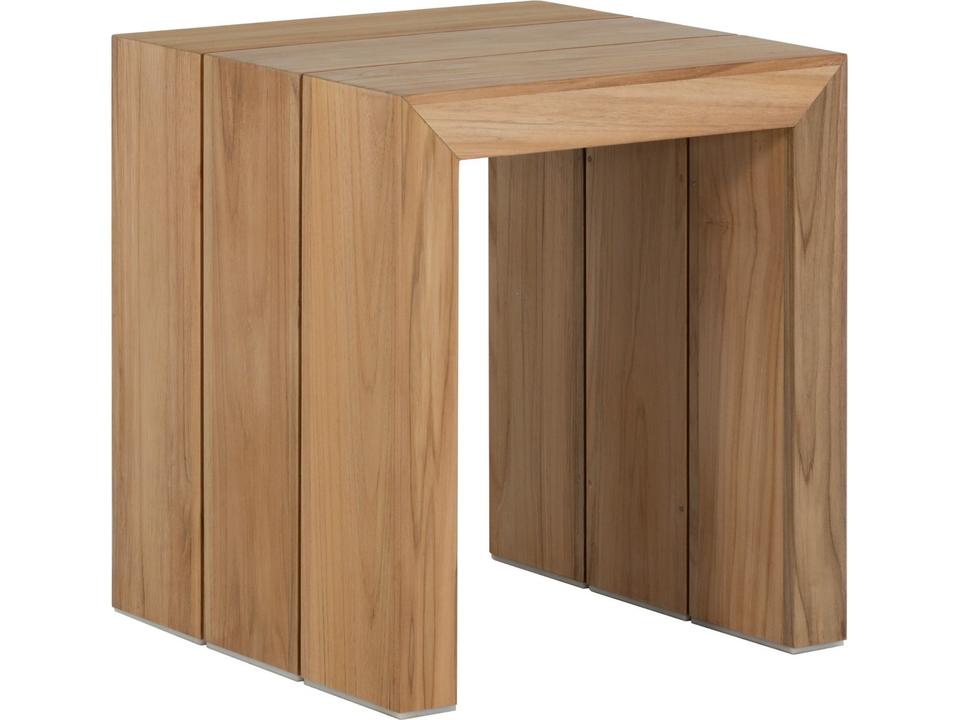 Messina Natural Teak Square End Table