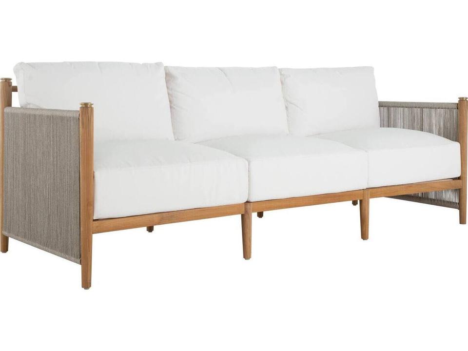 Pacifica 88-Inch Teak Rope Outdoor Sofa