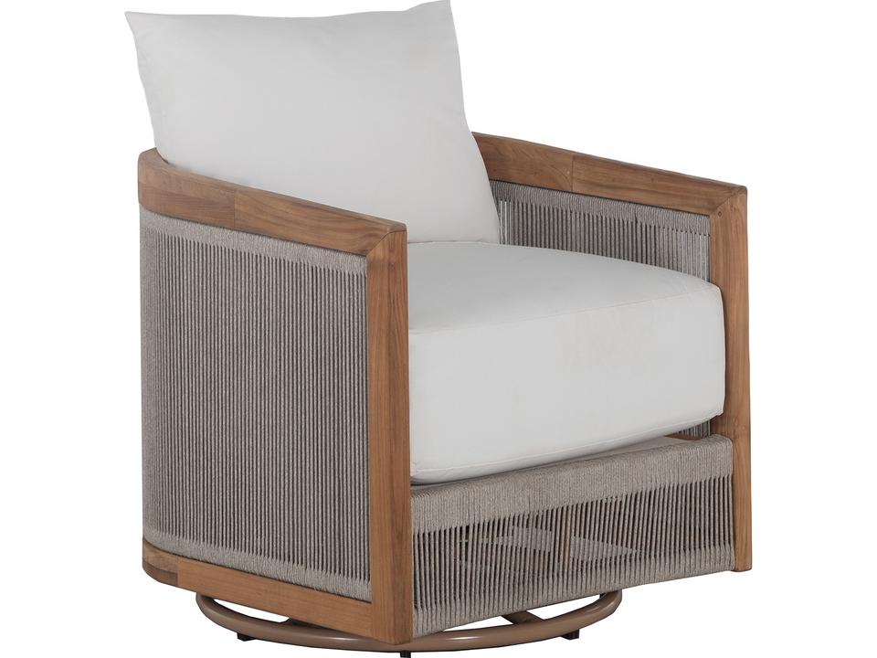 Avalon Teak Rope Swivel Lounge