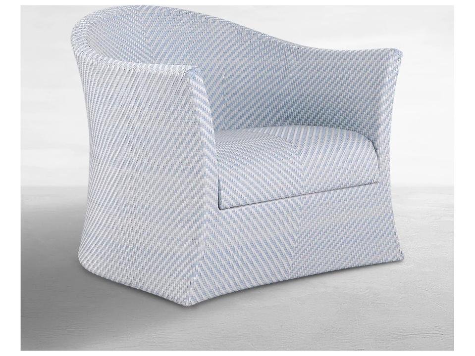 Bari N-Dura Resin Wicker Swivel Lounge Chair