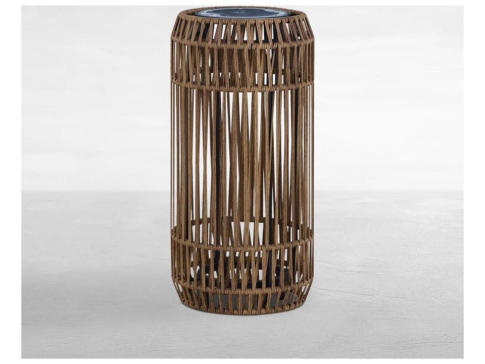 Pointe Large N-Dura Resin Wicker Lantern