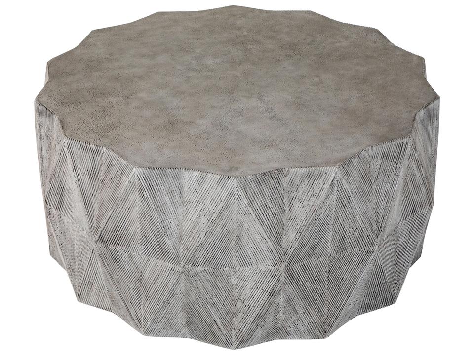 Mandarin Cast Stone Round Coffee Table