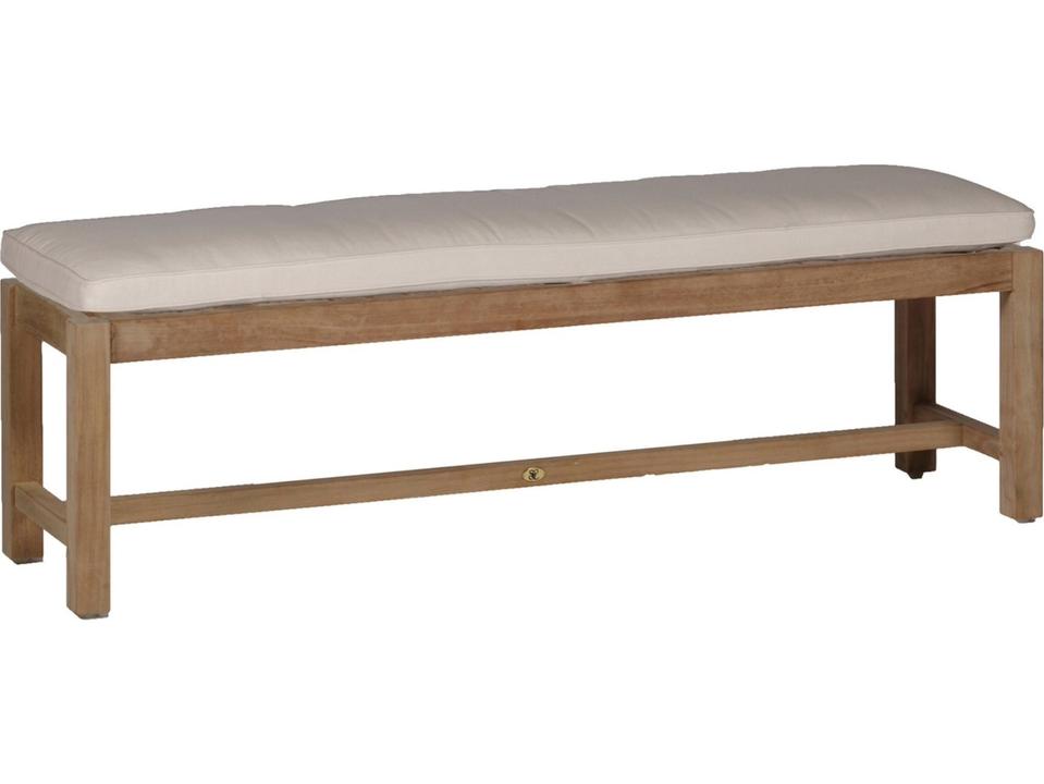 Club Teak 59-Inch Backless Outdoor Bench in Natural Teak