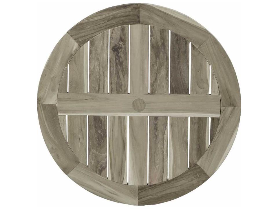 Club Teak 36-Inch Round Table Top with Umbrella Hole