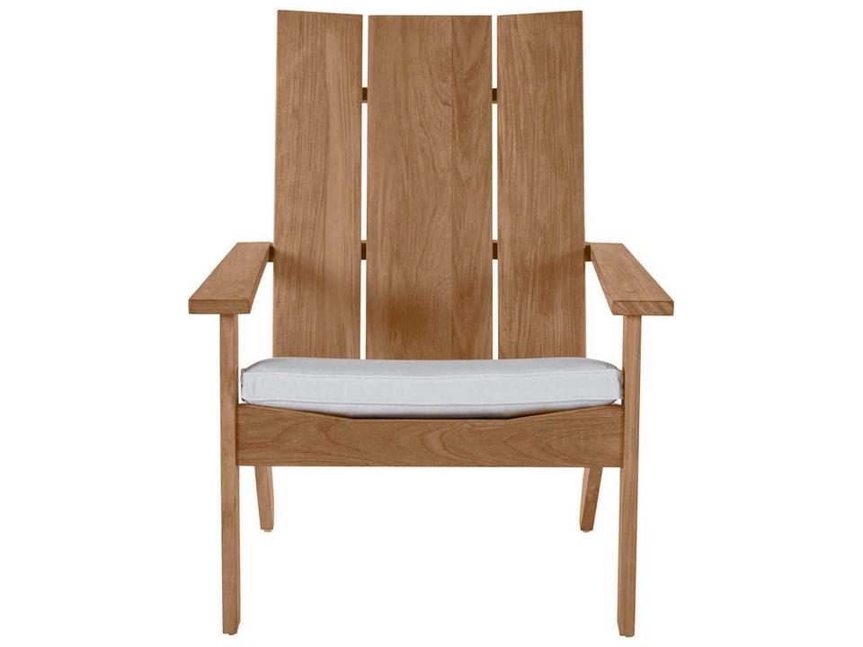 Ashland Teak Outdoor Adirondack Lounge Chair in Natural Teak