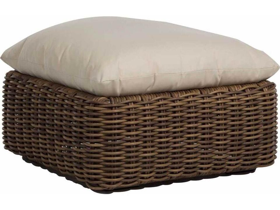 Montecito 34.5-Inch N-Dura Resin Wicker Ottoman