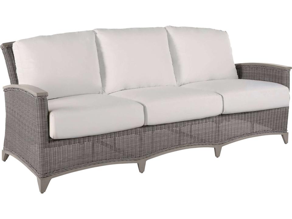 Astoria N-Dura Resin Wicker Outdoor Sofa with Bali Pearl Cushions