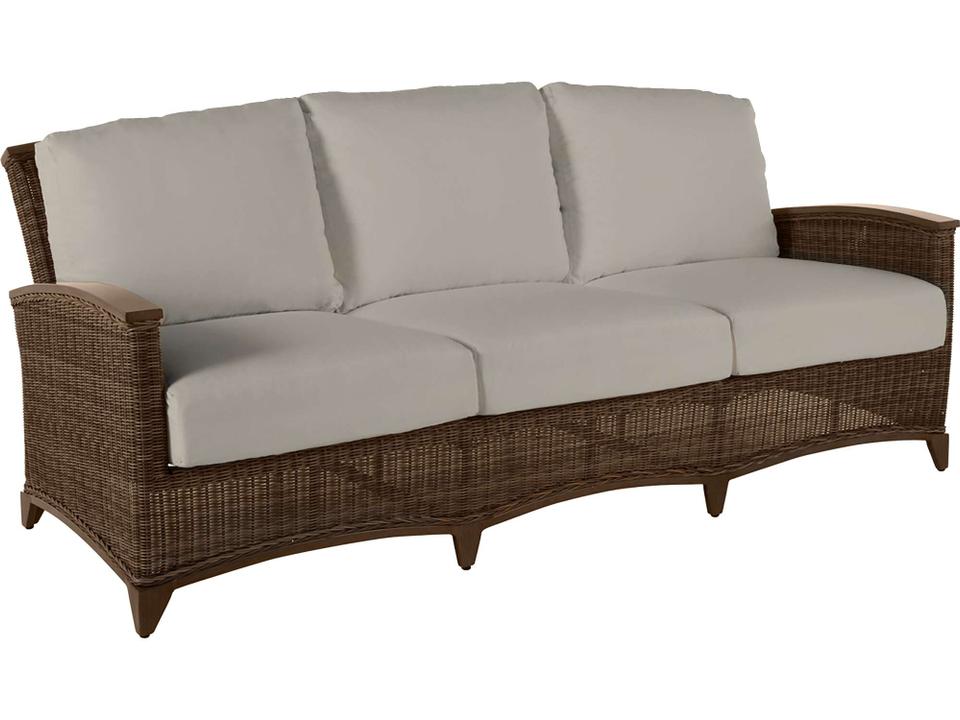 Astoria Resin Wicker Sofa with Performance Cushions