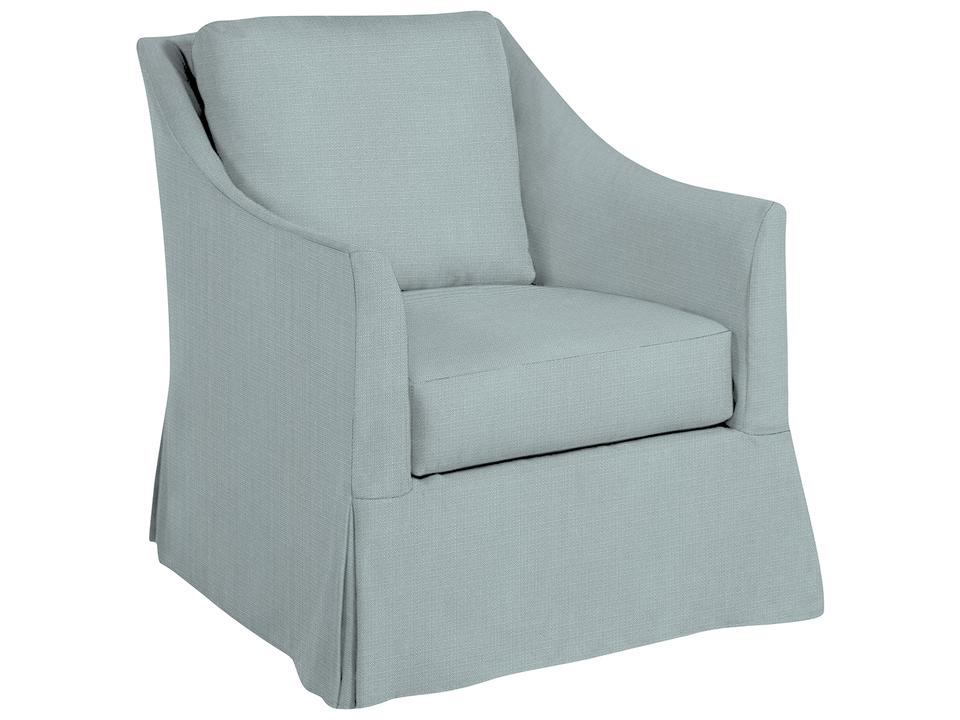 Baldwin Outdoor Lounge Chair in Grid Cloth Indigo