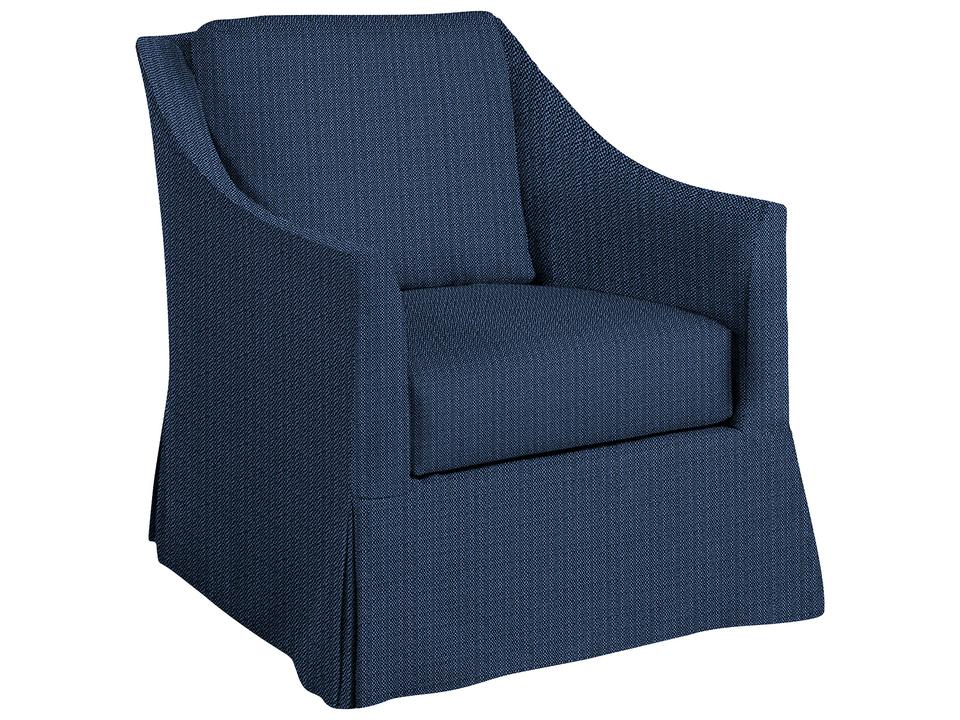 Baldwin Outdoor Lounge Chair in Grid Cloth Mist