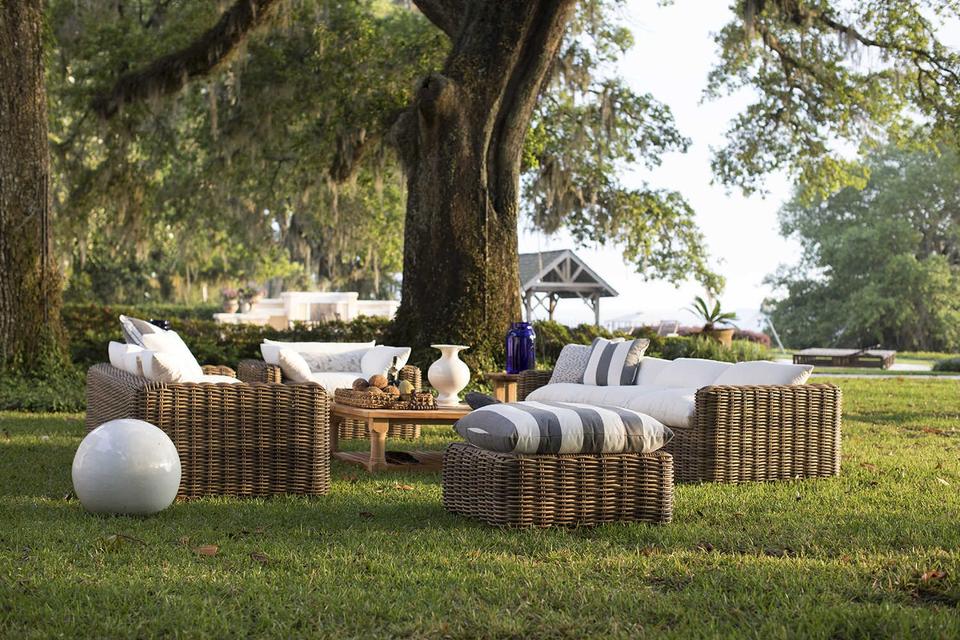 Montecito Wicker Patio Lounge Set