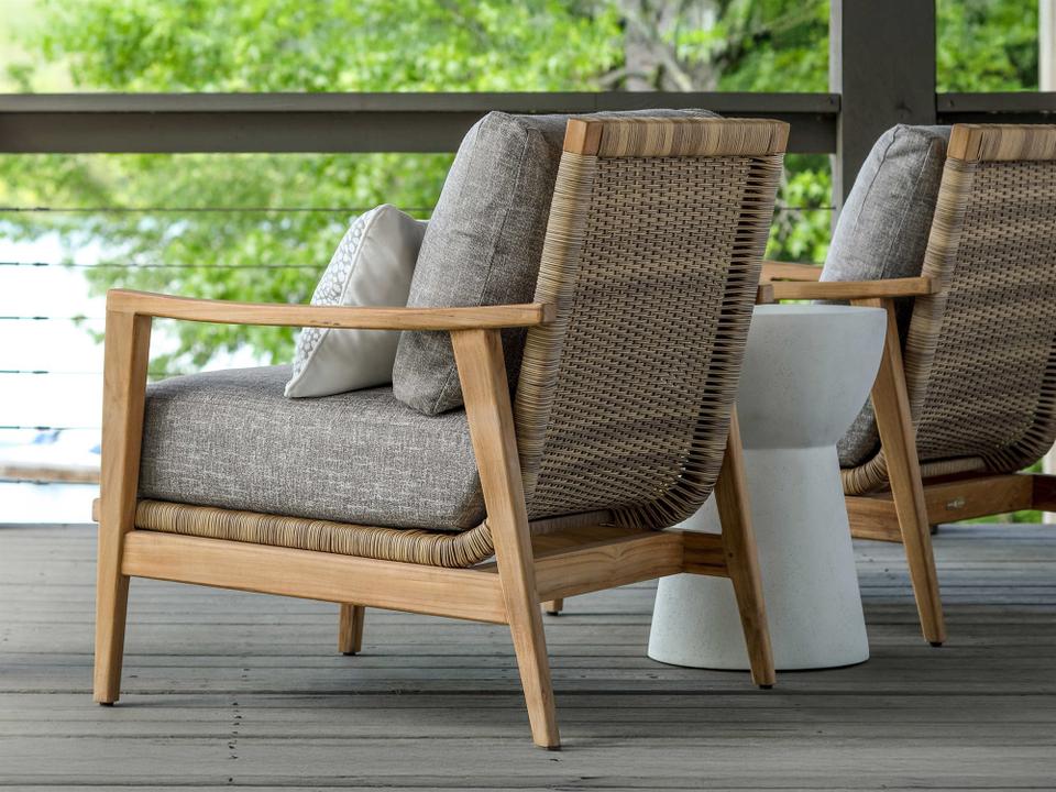 Pointe Teak Cushion Lounge Set
