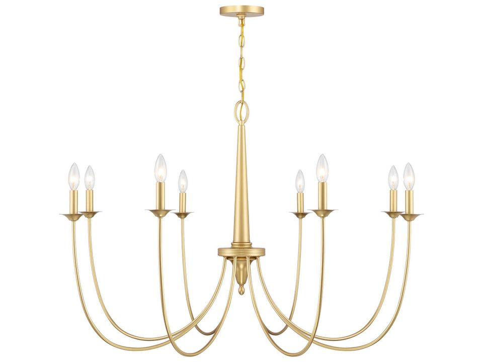 Stonecrest 8-Light Chandelier in French Gold