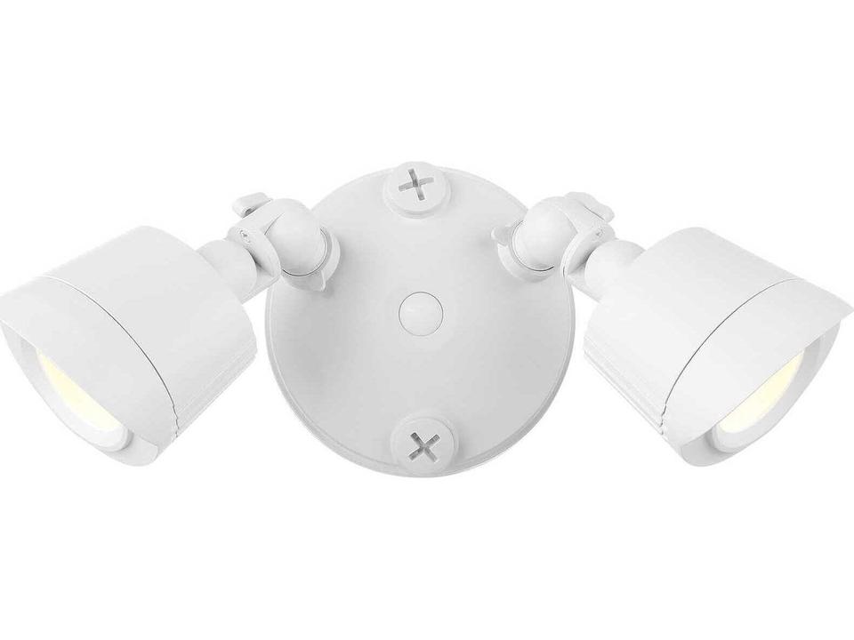 Stella 2-Light Integrated LED Outdoor Flood Light in White