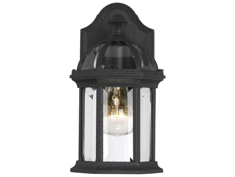 Kensington 1-Light Outdoor Wall Light in Textured Black