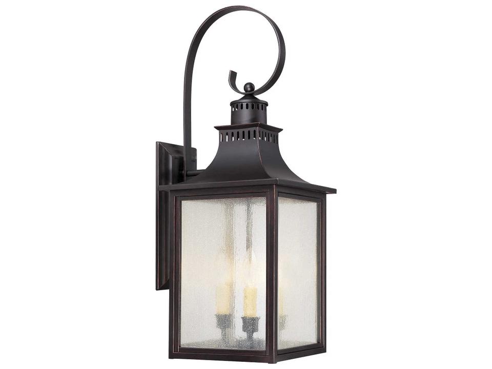 Monte Grande 3-Light Outdoor Wall Lantern in English Bronze