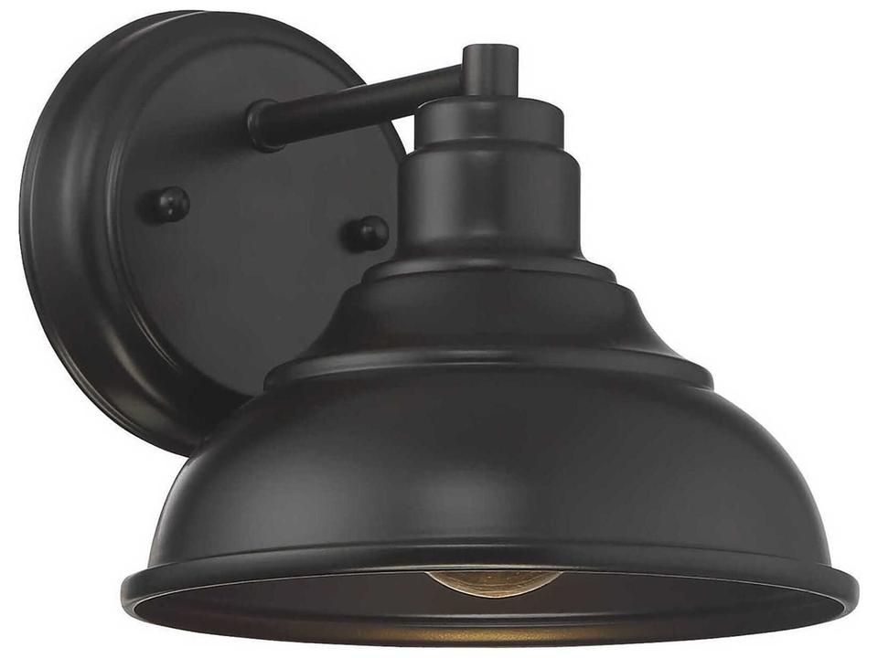 Dunston 1-Light Outdoor Wall Lantern in English Bronze