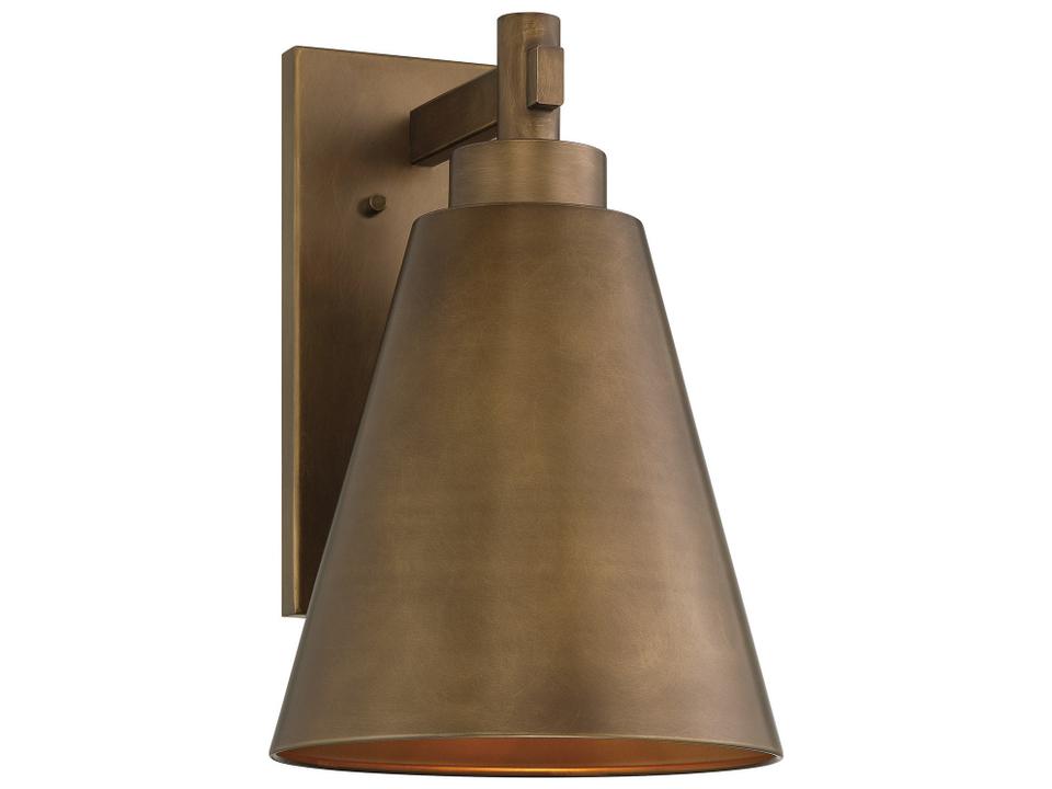 Ryder 1-Light Outdoor Wall Light in Atlas Bronze