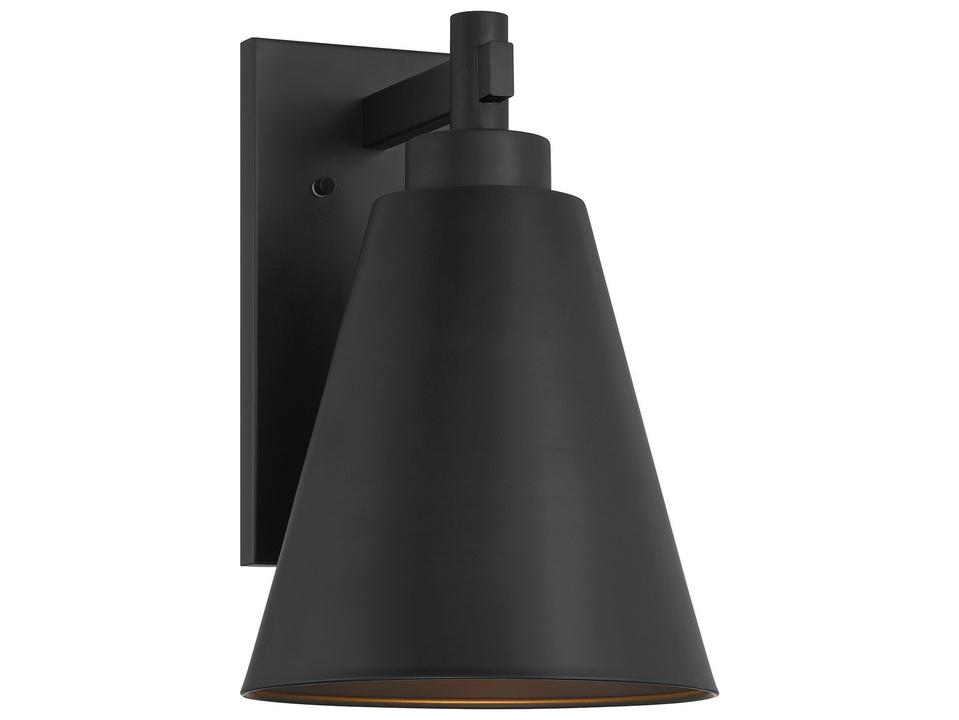 Ryder 1-Light Outdoor Wall Lantern in Matte Black
