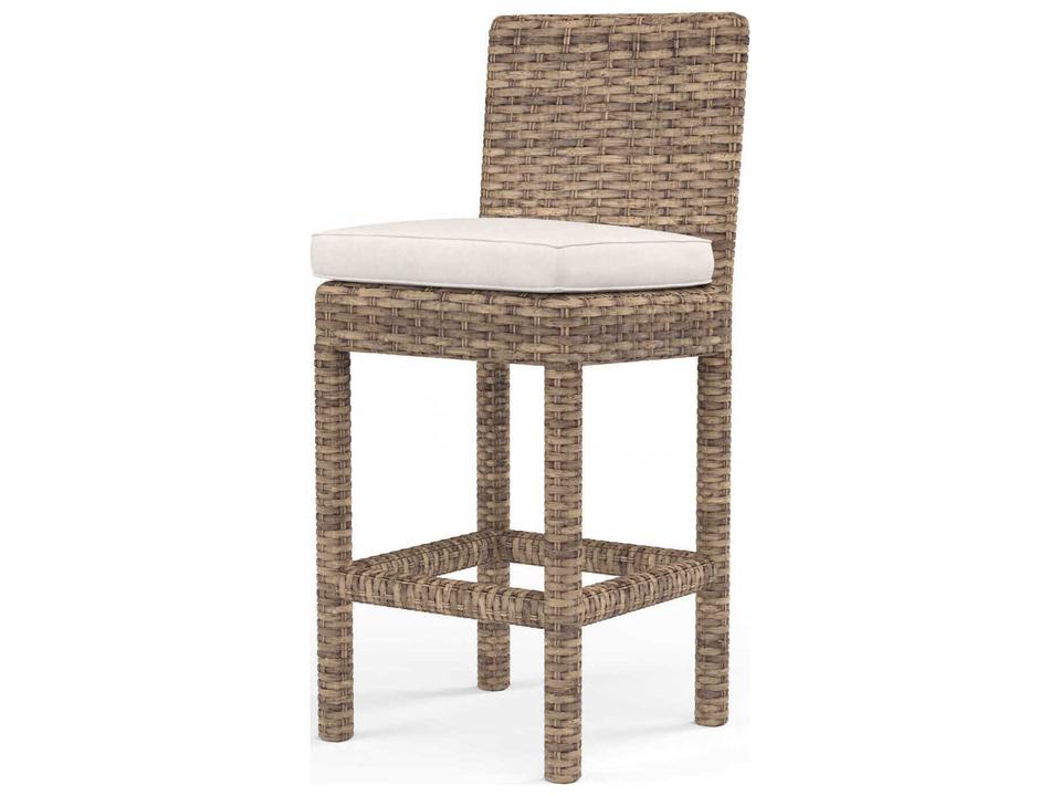 Havana Tobacco Wicker Cushion Counter Stool