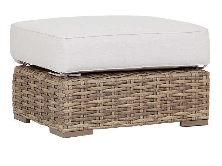Havana Wicker Patio Ottoman