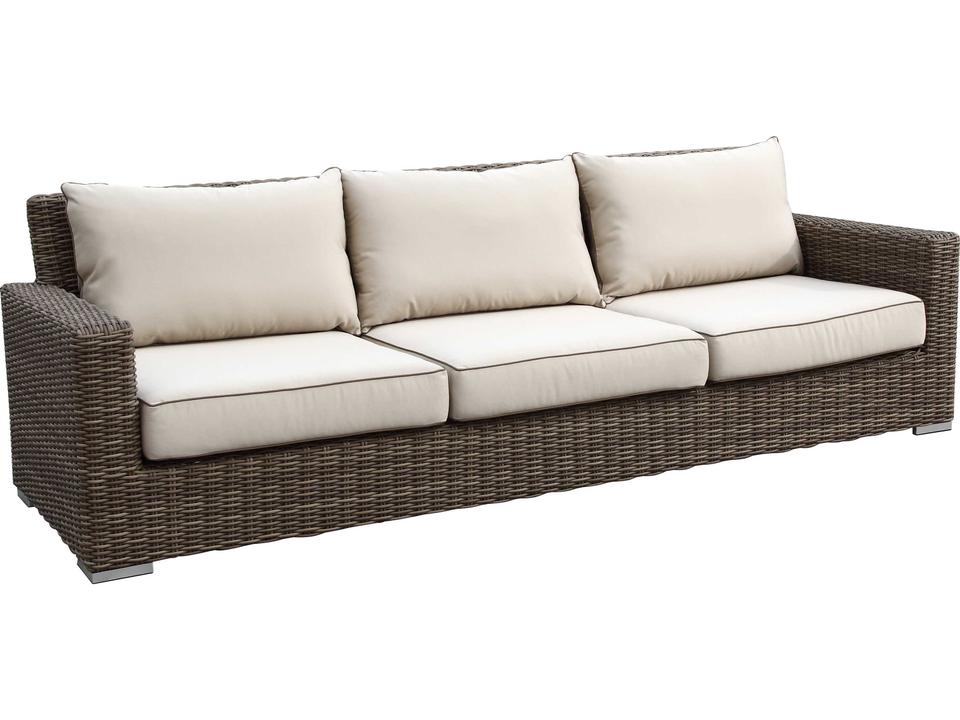Coronado 106-Inch Wicker Cushion Sofa