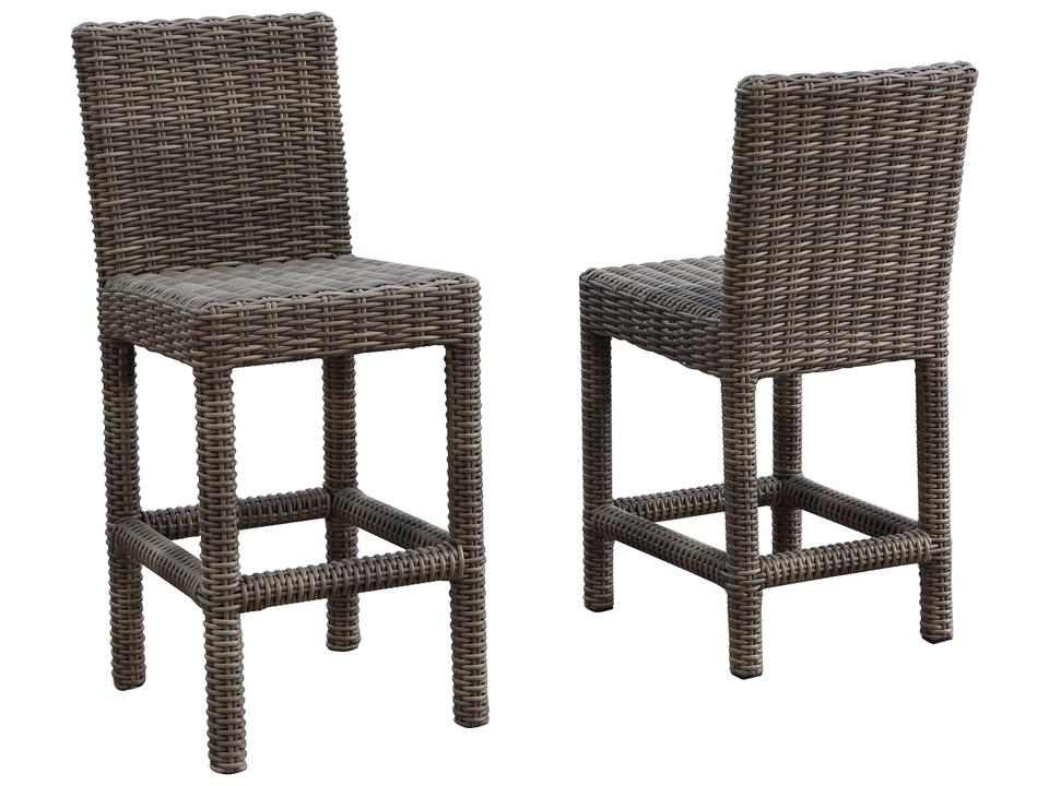 Coronado Outdoor Resin Wicker Bar Stool
