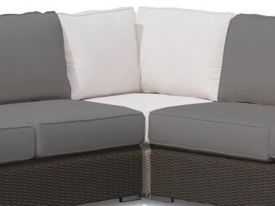 Coronado Driftwood Corner Lounge Chair Replacement Cushion