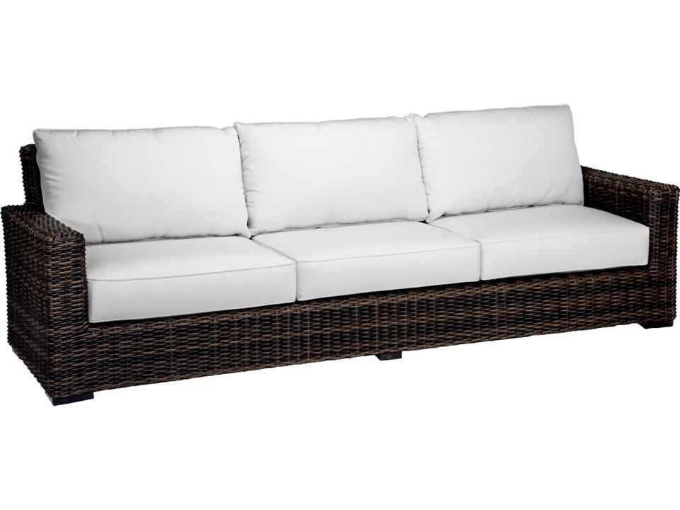 Quick Ship Montecito Wicker Cushion Sofa