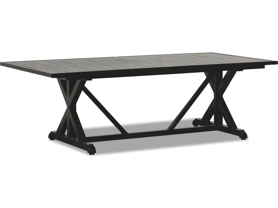 Monterey Aluminum Rectangular Dining Table in Espresso