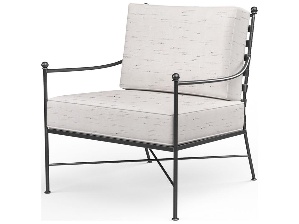 Provence Wrought Iron Outdoor Club Chair