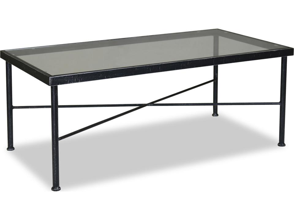 Provence Rectangle Outdoor Coffee Table Wrought Iron Century Pewter