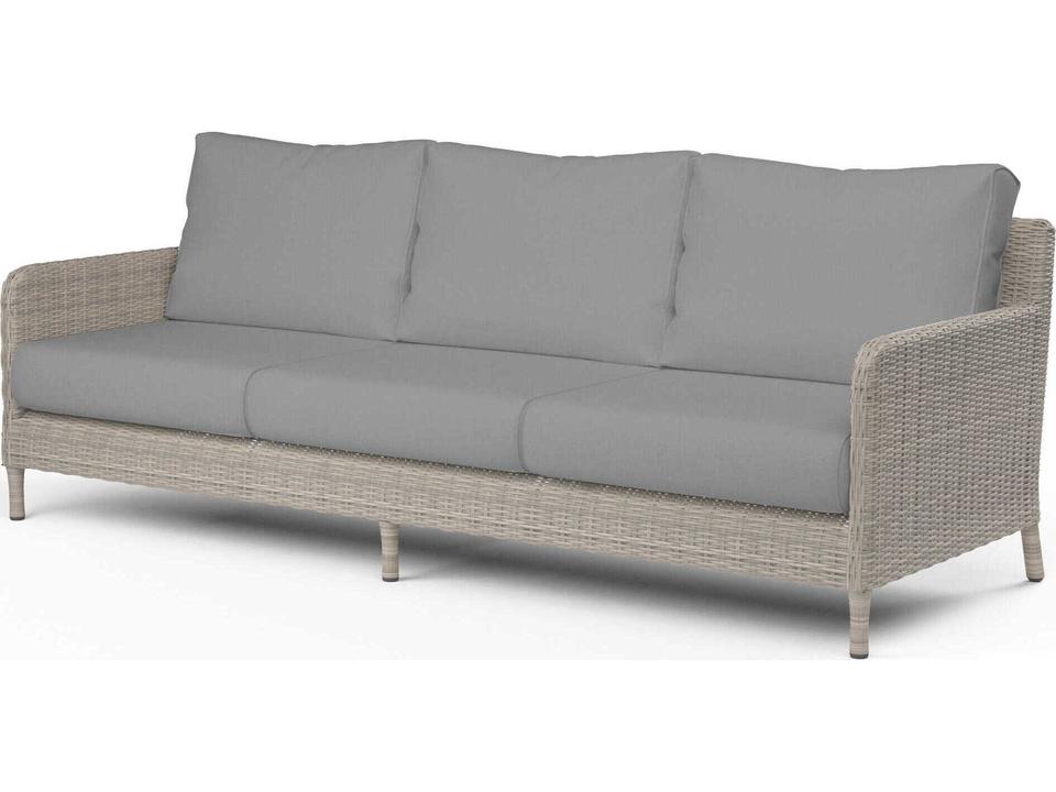Manhattan Gray Wicker Cushion Sofa