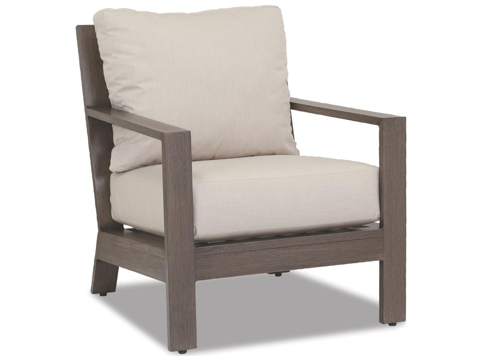 Laguna Aluminum Club Chair in Canvas Flax