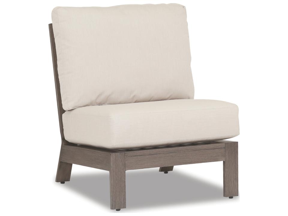 Laguna Armless Club Chair in Canvas Flax