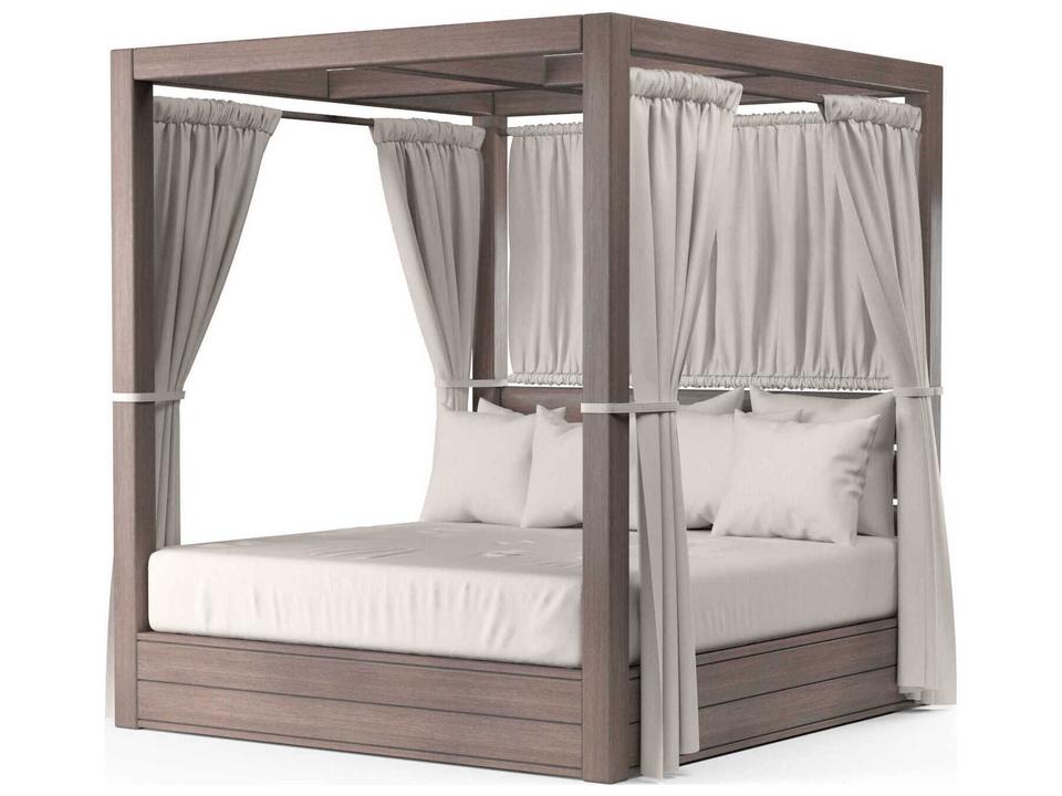Laguna Driftwood Aluminum Cushion Lounge Bed