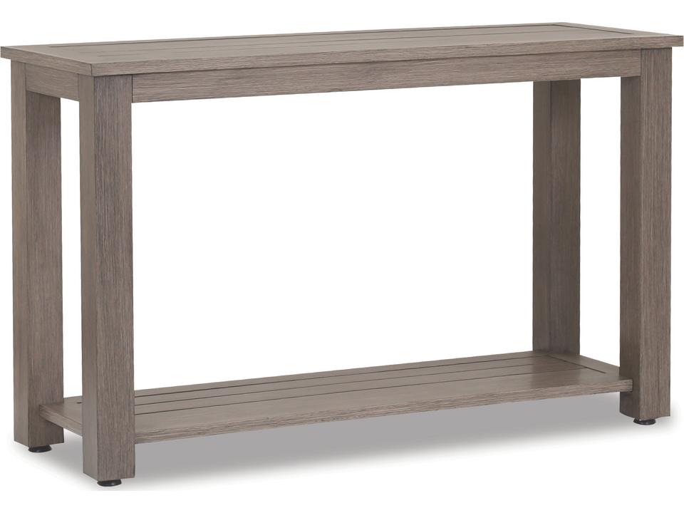 Laguna 54-Inch Aluminum Sofa Table in Driftwood