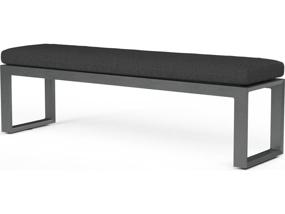 Redondo Aluminum Cushion Outdoor Bench