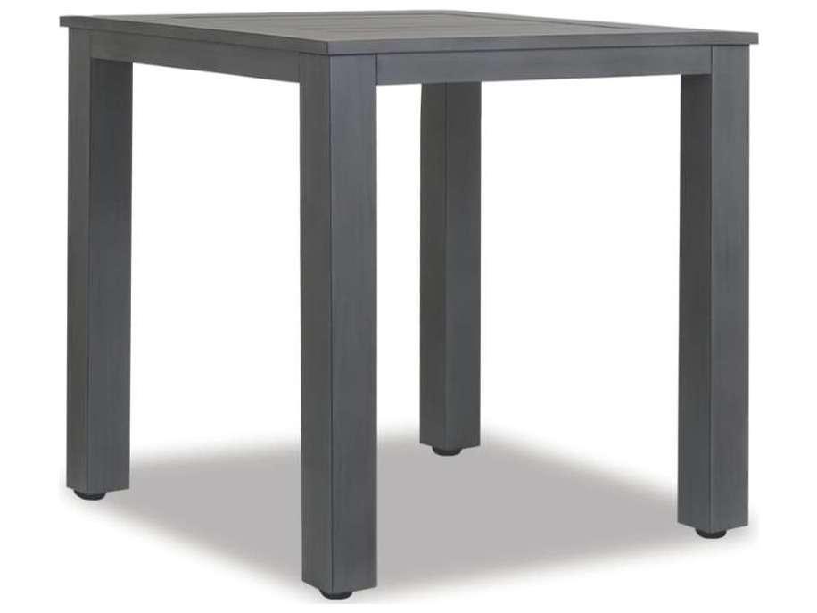 Redondo Aluminum Square Outdoor Patio Bar Table