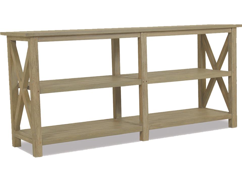 Teak Rectangular Patio Console Table
